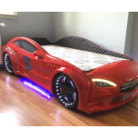 Ліжко машина GT з підсвіткою 80х160 Червона